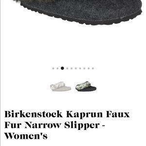 Birkenstock Kaprun faux fur narrow slippers